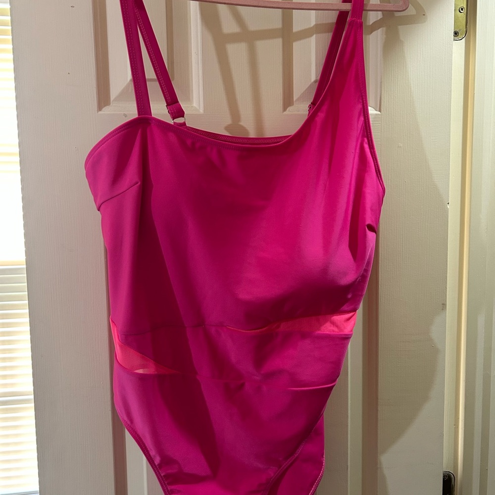 SHEIN Pink One Piece Swimsuit